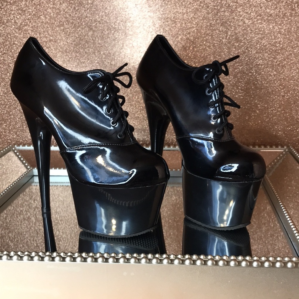 Shiny Ankle Boots